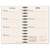 wire bound 2 5/8 x 4 1/2 2016 planner refill