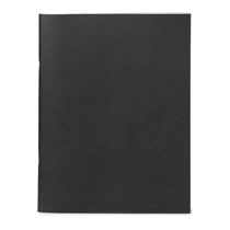 black saddle stitched journal refill